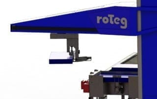 Eingeklemmt und palettiert - der roTeg Klemmgreifer