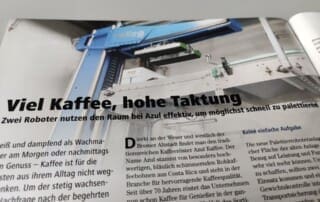 Ein Beitrag über die Anlage bei Azul Kaffee ist in der neuen Ausgabe der Lebensmitteltechnik erschienen